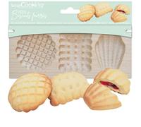 Kit de 3 moules à biscuits fourrés Beige G
