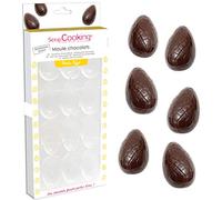 ScrapCooking - Moule Rigide Œufs en Chocolat - 12 Empreintes Œufs de Pâques - Accessoire Pâtisserie Qualité Professionnelle - 6753