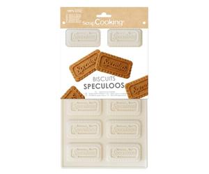 ScrapCooking - Moule Silicone pour Spéculoos - 3180 | Moule Biscuits pour Goûter Maison - Apte Four & Congélateur - Pâtisserie Gâteau - Ustensile - Avec Recette
