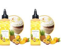 ScrapCooking - Nappage Fruits Exotiques 165 g - Flacon Squeezer - Pour Topping & Décoration Gâteaux, Glaces, Yaourts, Crêpes & Gaufres - Déco Alimentaire Pâtisserie - 8565 (Lot de 2)