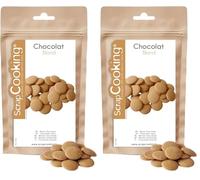 ScrapCooking - Palets de Chocolat Blond 190g - Chocolat pour Pâtisserie - 9606 (Lot de 2)