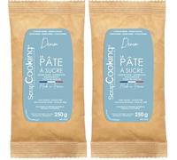ScrapCooking - Pâte à Sucre Bleue « Denim » 250 g - Colorant d’Origine Naturelle - Sans Gluten, Sans Huile de Palme - Pour Gâteaux, Pâtisseries - Fabriquée en France - 7630 (Lot de 2)