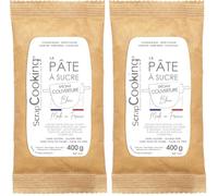 ScrapCooking - Pâte à Sucre de Couverture Blanche 400 g - Pour Recouvrir Gâteaux & Pièces-Montées - Sans Gluten, Sans Huile de Palme - Anniversaire, Mariage, Communion, Noël - Blanc - 7631 (Lot de 2)