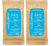 ScrapCooking - Pâte à sucre de couverture bleu 400g - 7634 (Lot de 2)