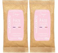 ScrapCooking - Pâte à Sucre Rose « Dragée » 250 g - Colorant d’Origine Naturelle - Sans Gluten, Sans Huile de Palme - Pour Gâteaux, Pâtisseries - Fabriquée en France - 7627 (Lot de 2)