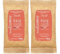 ScrapCooking - Pâte à Sucre Rouge Pastel « Terracotta » 250 g - Colorant d’Origine Naturelle - Sans Gluten, Sans Huile de Palme - Pour Gâteaux, Pâtisseries - Fabriquée en France - 7623 (Lot de 2)