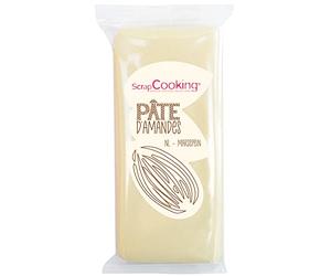 ScrapCooking - Pâte d’Amandes d’Origine Naturelle 200g - Pour Gâteaux, Pâtisseries, Desserts, Bûches - Noël, Pâques, Massepain Marzipan - Coloris Beige - 7165