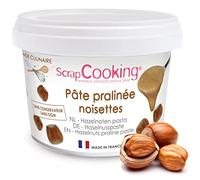 ScrapCooking - Pâte de Praliné Noisettes 200g - Ingrédient pour Pâtisseries, Gâteaux, Desserts, Macarons, Entremets, Cakes, Glaces, Paris Brest - Pot de Pralin Prêt à l’emploi - 4510