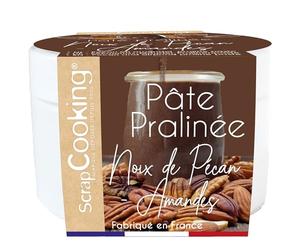 ScrapCooking - Pâte Pralinée Noix de Pécan & Amandes Caramélisées 200 g - Pour Fourrer Tablettes Chocolat Dubai, Gâteaux, Bûches de Noël, Cookies, Crêpes, Pâtisseries - 4631
