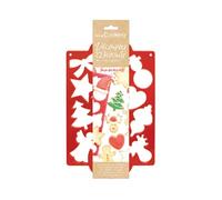 ScrapCooking Plaque découpoir Biscuits de Noël – 12 formes en plastique – Rouge 2070