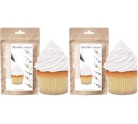 ScrapCooking - Pot Wonder Cream Blanche Goût Vanillé 150g - Préparation en Poudre Glaçage Aérien - Crème à Dresser Facile & Rapide - Pâtisserie pour Gâteaux, Cupcakes, Macarons - Blanc - 4620