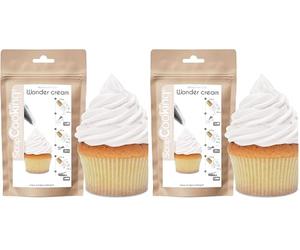 ScrapCooking - Pot Wonder Cream Blanche Goût Vanillé 150g - Préparation en Poudre Glaçage Aérien - Crème à Dresser Facile & Rapide - Pâtisserie pour Gâteaux, Cupcakes, Macarons - Blanc - 4620