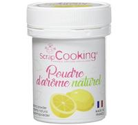 Scrapcooking - Poudre d'Arôme Naturel Citron 15 g - Pour Pâtisseries