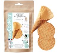 ScrapCooking - Préparation pour Cornets & Gaufrettes 250 g - Goût Vanille - Mix pour Wafers & Cônes de Glace Croustillants - Cuisine Pâtisserie - Fabriqué en France - 8546