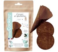 ScrapCooking - Préparation pour Cornets & Gaufrettes 260 g - Goût Chocolat - Mix pour Wafers & Cônes de Glace Croustillants - Cuisine Pâtisserie - Fabriqué en France - 8547