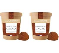 ScrapCooking - Préparation pour Crème Glacée Cacao 185 g - Mix en Poudre pour faire ses Glaces Maison - Chocolat - Cuisine Pâtisserie - Fabriqué en France - 8550 (Lot de 2)