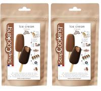 ScrapCooking - Préparation pour Glace Choco 145 g - Mix pour Réaliser Esquimaux ou Glaces en Pot Maison - Chocolat Poudre de Cacao - Préparation Ice Cream - Fabriqué en France - 8574 (Lot de 2)