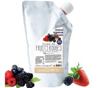 ScrapCooking - Purée de Fruits Rouges 500 g - Purée de Fruits pour Pâtisserie - Macarons, Mousses, Gelées, Gâteaux, Ganaches, Nappages, Coulis, Glaces, Smoothies, Cocktails - Fabriqué en France - 4761