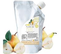 ScrapCooking - Purée de Poire 500 g - Purée de Fruits pour Pâtisserie - Macarons, Mousses, Gelées, Gâteaux, Ganaches, Nappages, Coulis, Glaces, Smoothies, Cocktails - Fabriqué en France - 4764
