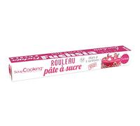 ScrapCooking - Rouleau de Pâte à Sucre Rose Fuchsia - Prêt à l’Emploi - Sans Huile de Palme - Diamètre 36 cm - Pour Gâteau Pâtisserie, Licorne, Princesse, Anniversaire - 430g - 7274