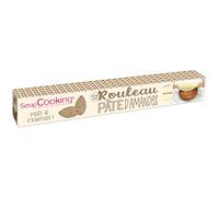 ScrapCooking - Rouleau de Pâte d’Amandes Naturelle 300 g - Prêt à l’Emploi - Pâte d’Amandes Marzipan à Dérouler - Diamètre 36 cm - Massepain pour Gâteau Pâtisserie - Beige - 7650