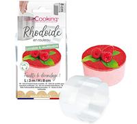 ScrapCooking - Ruban de Rhodoïde H 8 cm x 3 m - Rouleau Rhodoid Pâtissier Transparent - Pour Gâteaux, Entremets, Mousses, Cheesecakes - Feuille Accessoire Pâtisserie - Fabriqué en France - 9425