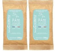 ScrapCooking - Sachet de Pâte à Sucre Bleu Clair 250 g - 7233 (Lot de 2)
