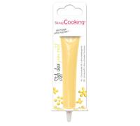 ScrapCooking - Stylo Choco Jaune Pastel - Crayon Alimentaire Pâtisserie 25 g - Stylo Décoratif Comestible - Écrire & Dessiner sur Desserts, Gâteaux & Biscuits Anniversaire Pâques - 6804