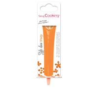 ScrapCooking - Stylo Choco Orange - Crayon Alimentaire Pâtisserie 25 g - Stylo Décoratif Comestible - Écrire & Dessiner sur Desserts, Gâteaux & Biscuits Anniversaire Halloween - 6808