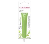ScrapCooking - Stylo Choco Vert Clair - Crayon Alimentaire Pâtisserie 25 g - Stylo Décoratif Comestible - Écrire & Dessiner sur Desserts, Gâteaux & Biscuits Anniversaire Pâques Noël - 6805