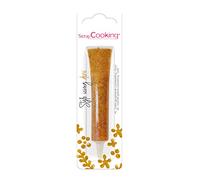 ScrapCooking - Stylo Icing Doré - Stylo de Glaçage Alimentaire Pâtisserie 26 g - Crayon Décoratif Comestible - Écrire & Dessiner sur Desserts, Gâteaux & Biscuits - Anniversaire Noël - Or Gold - 7066