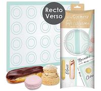 ScrapCooking - Tapis de Cuisson Macarons, Choux & Éclairs - Tapis Pâtisserie en Silicone - Tapis Pâtissier Perforé 30 x 40 cm - Toile Fibre de Verre - Anti-Adhérent - Accessoire Cuisine - 3181