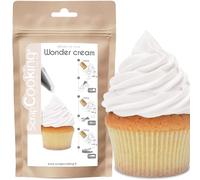 ScrapCooking - Pot Wonder Cream Blanche Goût Vanillé 150g - Préparation en Poudre Glaçage Aérien - Crème à Dresser Facile & Rapide - Pâtisserie pour Gâteaux, Cupcakes, Macarons - Blanc - 4620