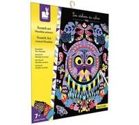 Scratch Art Mandalas Animaux Jaune G