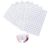 Scratch Autocollant 10mm, 540 Pcs Pastille Scratch Autocollant Crochets et Boucles, Scratch Autocollant Double Face Rond Blanc, Autocollantes Points pour DIY, Artisanat etc.(10mm 270 Paires)