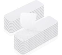 Scratch Autocollant Double Face,16 Pièces Bande Adhésives Extra Fort,Bande Adhésive Autocollante Parfait Pour La Décoration D'une Pièce,La Maison,Le Bureau,Blanc,30mmx100mm
