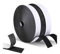 Scratch Autocollant Double Face, 2cm x 10m Puissant Shearable Adhésif Hook loop Bande Agrippantes, Scotch Scratch Bande Auto Agrippante pour Canapé, Bricolage, Artisanat, Maison et Bureau