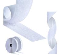 Scratch Autocollant Double Face,5M Bande Scratch Adhésif Bande Agrippantes Adhésives Autocollant,16Mm Adhésives Puissant Hook[R108]