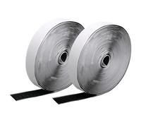 Scratch Autocollant Double Face, 8M x 2mm Extra Forte Velcro Adhésif Puissant Scratch Double Face Velcro pour Intérieur et Extérieur Cadre Fenêtre Moustiquaire et Bricolage (Noir)