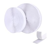 Scratch Autocollant Double Face, Bande Agrippante Résistante De 20 Mm X 10 M, Idéale Pour Fixation De Cadres Photo Et Autres Objets, Utilisable Sur Surfaces Lisses, Scratch Autocollant Blanc