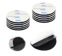 Scratch Autocollant Double Face Extra Fort, Bande Auto-Adhésive Réutilisable Ronde 5 cm pour Bricolage, Maison, Bureau, Câbles, 10 paires Disques Crochet et Boucle