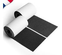 Scratch Autocollant Double Face Extra Fort Large 11cm x 2m ✮MARQUE FRANCAISE✮ Ruban Scratch Adhésif pour Moustiquaire, Tableau, Coussins, Tapis, Couture, DIY ✯GARANTIE À VIE✯ Bande Scratch Adhésive