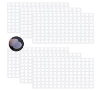 Scratch Autocollant Rond, 1080PCS 10mm Crochet et Boucle adhésifs, 540 Paires Autocollantes Hook & Loop Pastille Adhesive, Autocollantes Points Arrière Dots Coins