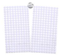 Scratch Autocollant Rond,Scratch Adhésif,Scratch Autocollant,Autocollant Double Face,Pastilles Autocollantes,200 Paires 400 Capsules 10mm Cercles avec Crochets et Boucles Auto-adhésifs (Blanc)
