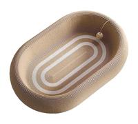 Scratch Bed for Indoor Cats - Furniture Protector Sisal Bowl | Cat Nail Scratcher Board for Home, Apartment, Living Room, Bedroom, Floor, Couch, Multi-Cat Households, Play & Exercise
