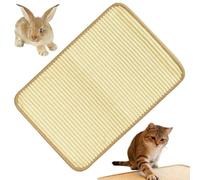 Scratch Board bois de lapin - Roulement sisal de 23,62 pouces | Tapis pour les pieds de lapin: tapis doux pour le fourrage et coussin pour le linge de pour le comf