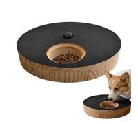 Scratch Board For Dogs - With Treat Box Wooden Round Rotating Toy | Adjustable Dog Scratch Pad | Fdesigned For Canine Paw Care. This Adjustable File Toy Features A Built-in Treat Box To Encourage Yore