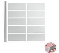 Scratch Card Sticker,Feuilles Autocollant à Gratter,Cartes Étiquette Rectangle,Cartes à Gratter,DIY Cartes à Gratter,Gratter Rond Cartes pour DIY Carte Postale Surprise Secret -Gris,100 Pièces