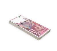 Scratch Cash 100 x ₣ 200 Francs Play Money (Taille réelle)