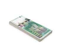 Scratch Cash 100 x ₣ 500 Francs Play Money (Taille réelle)